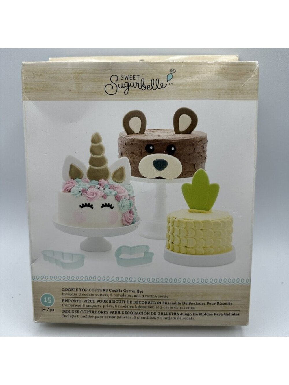 Sweet Sugarbelle Cookie Cutter Set Unicorn Animal Bear Shape American Cake Craft